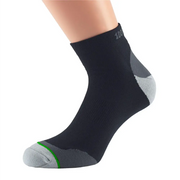 1000 Mile Fusion Anklet Running Socks - M / Black/Green - Socks