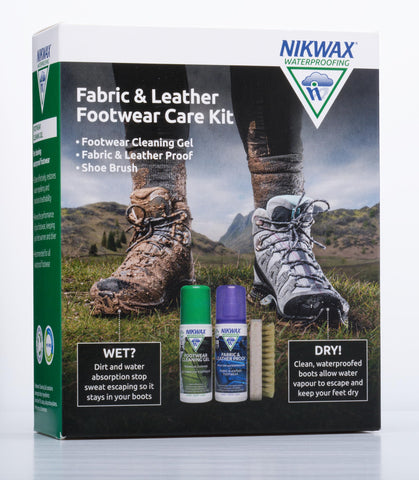 NIKWAX Fabric and Leather footwear cleaning and proofing kit 125ml