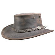 Barmah Bronco Hat Australian Cow Leather Foldable Hat