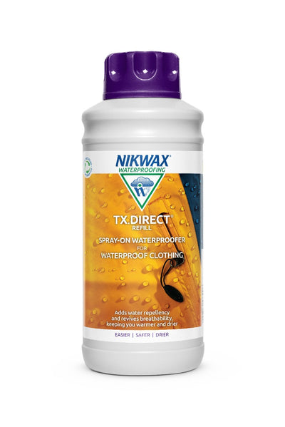 Nikwax Tx. Direct Spray On Spray On Waterproofer - 1lt Refill