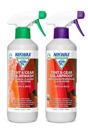 Nikwax Tent & Gear Solar Wash & Proof 500ml SPRAY-ON UV Cleaning & Waterproofing