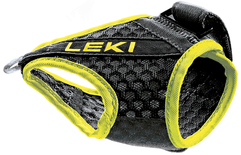 Leki Shark Frame Strap Mesh black-neon yellow Nordic Walking pole straps