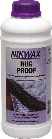 Nikwax Horse Rug Wash & Proof Non-Detergent Equestrian Cleaner Twin Pack (1 Litre)