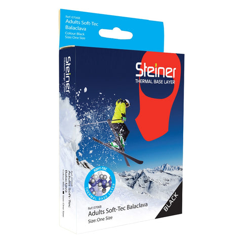 STEINER Adults Kids Soft-Tec Balaclava, Skiing, Winter, Bike, Helmet liner