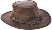 Barmah Bronco Hat Australian Cow Leather Foldable Hat