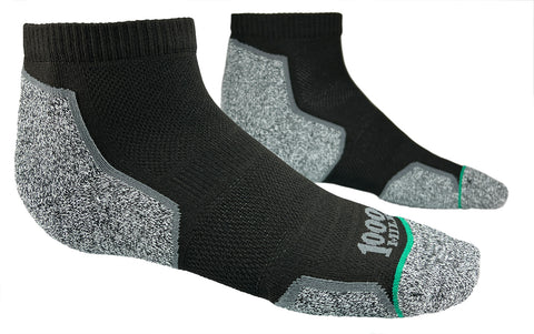 1000 Mile Run Anklet Socks Repreve Single Layer Twin Pack