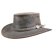 Barmah Bronco Hat Australian Cow Leather Foldable Hat