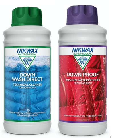 Nikwax Down Proof/Downwash Direct Twin Pack 1Ltr or 300ml